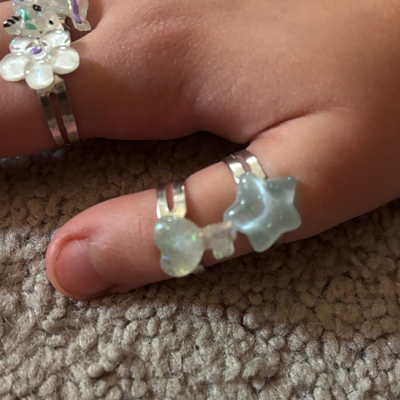 Colorful Kids' Adjustable Rings Set - Picture 2 of 4